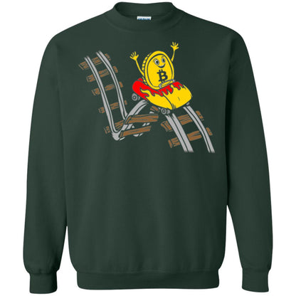 Bitcoin Rollercoaster T-shirt Forest Green