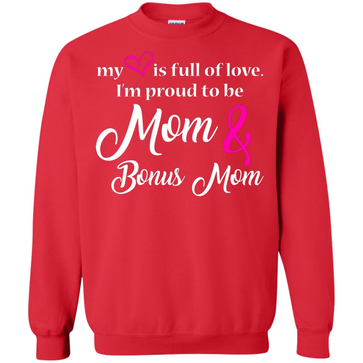 Mommy T-shirt My Heart Is Full Of Love Red