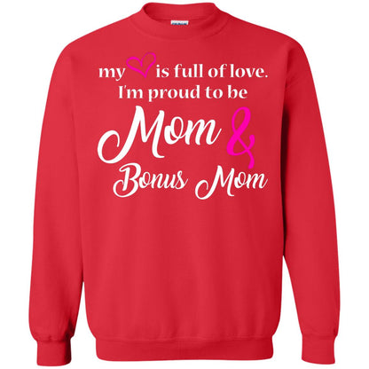 Mommy T-shirt My Heart Is Full Of Love Red