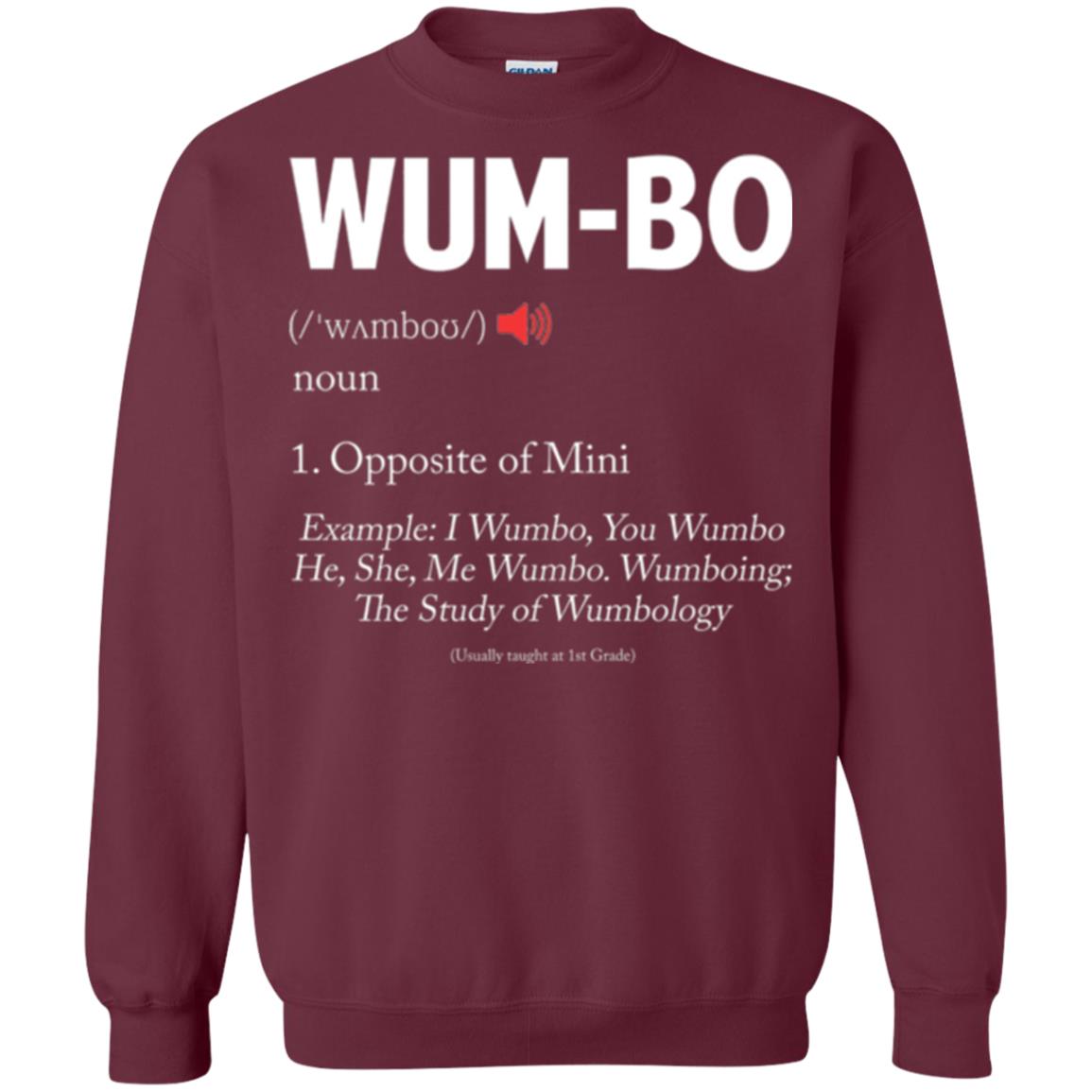 Wumbo T-shirt Opposite Of Mimi Maroon