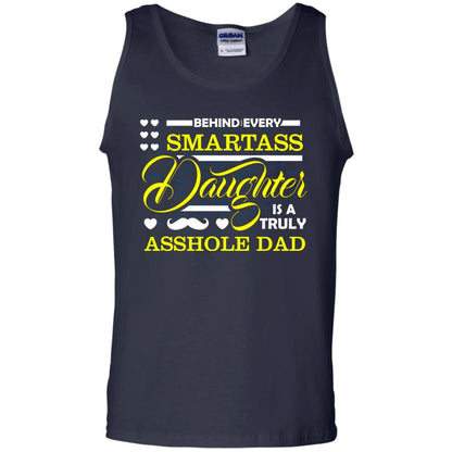 Behind Every Daughter Is A Truly Dad Family Shirt Navy
