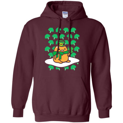 St. Patrick_s Day T-shirt Clover Maroon