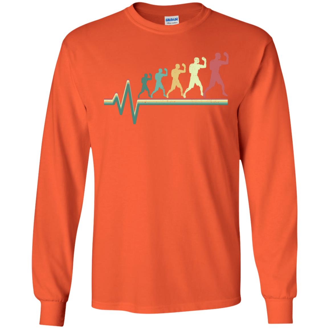 Boxing Heartbeat Boxer Gift Shirt Orange
