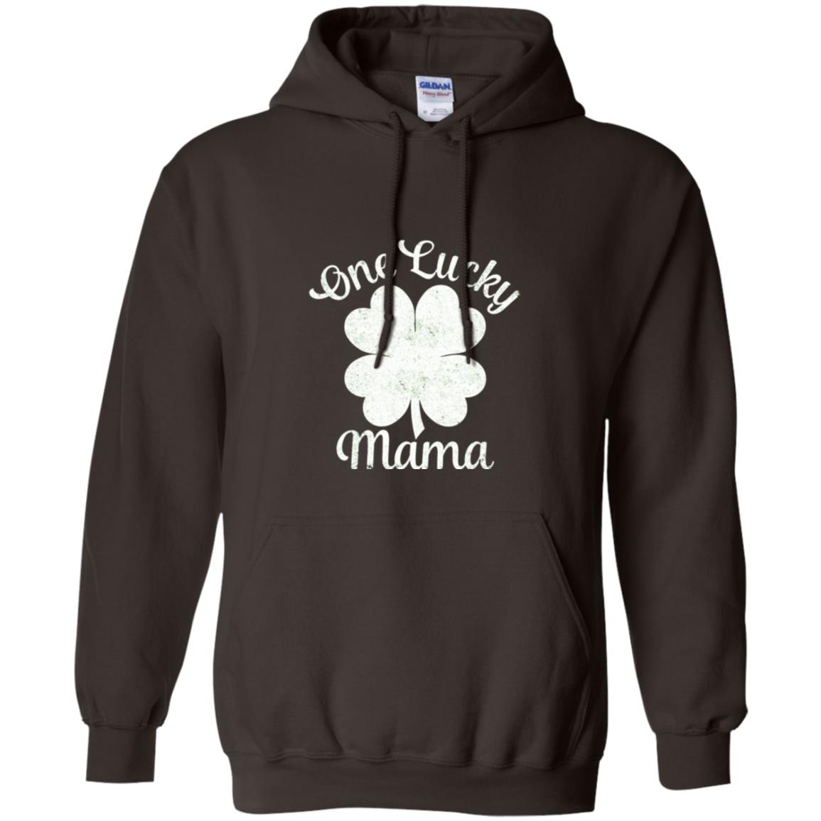 One Lucky Shamrock Mama St. Patrick's Day T-shirt Dark Chocolate