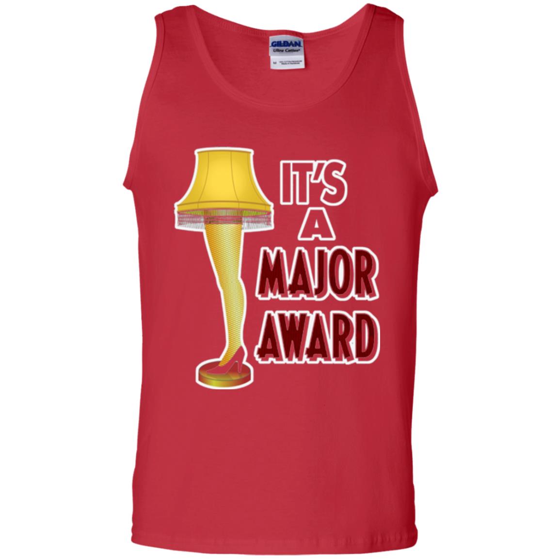 Christmas T-shirt It_s A Major Award Leg Lamp Red