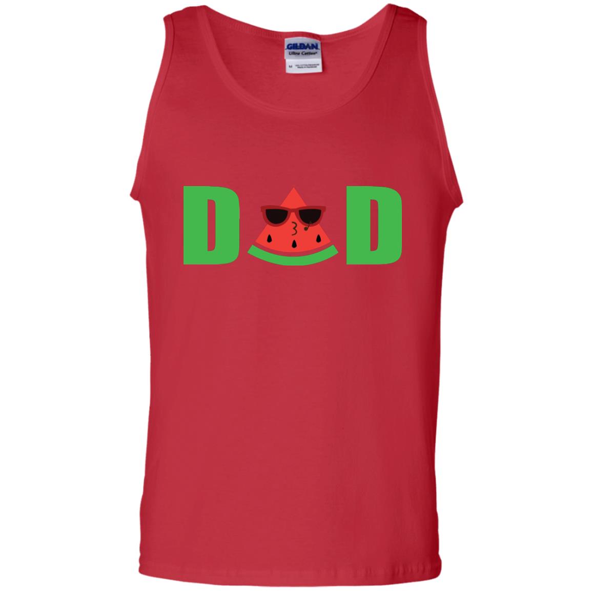 Dad Watermelon Funny Summer Melon Fruit Shirt For Daddy Red
