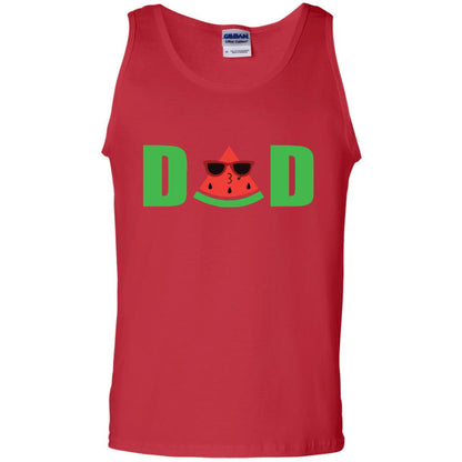 Dad Watermelon Funny Summer Melon Fruit Shirt For Daddy Red