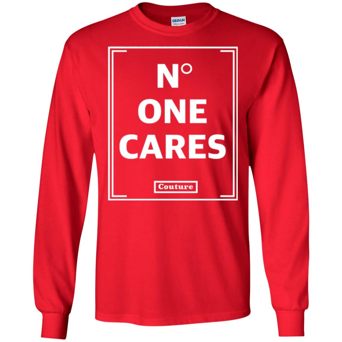 No One Cares Tops Cute Casual T-shirt Red