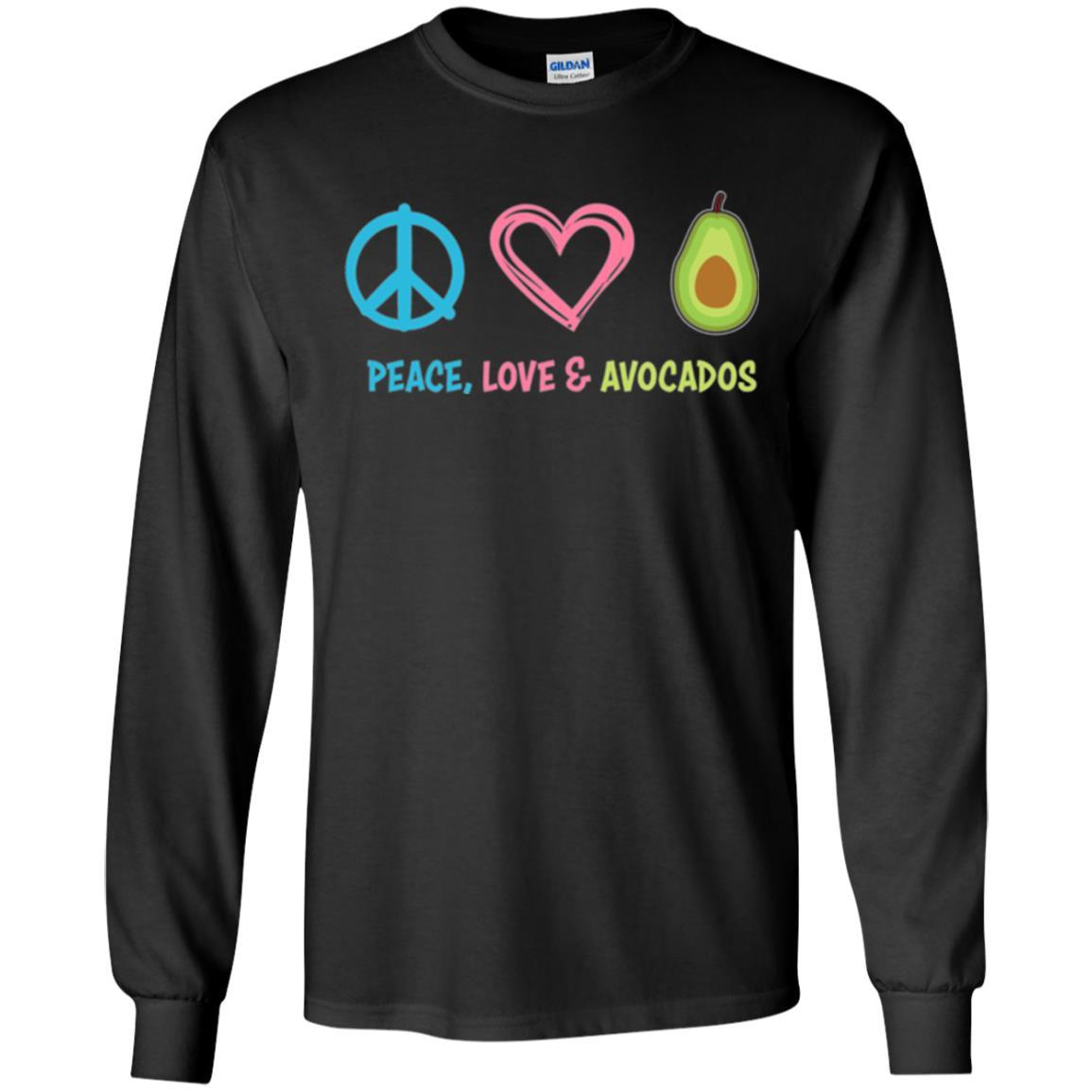 Peace Love And Avocados Black