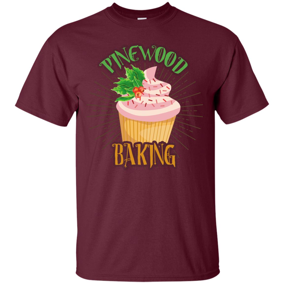 Pinewood Baking Gift Shirt For Cupcake Lover Maroon