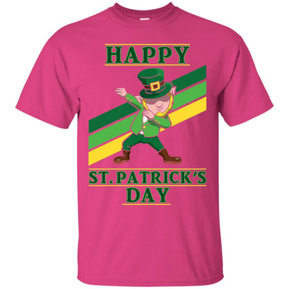 Dabbing Leprechaun Saint Patrick_s Day T-shirt Heliconia