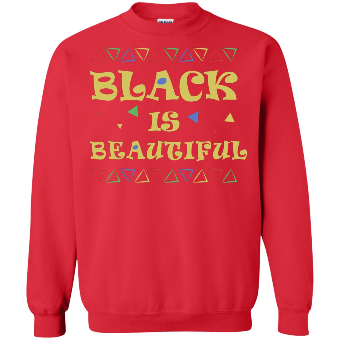 African American T-shirt Black Is Beautiful Red
