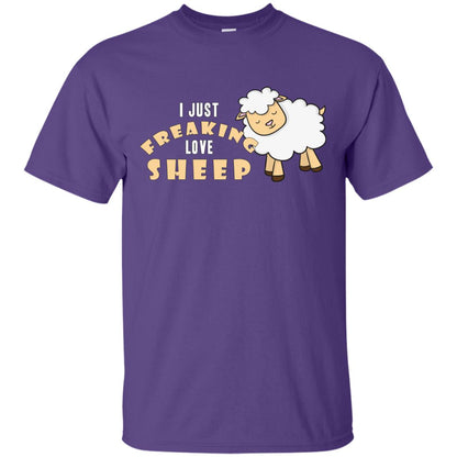 I Just Freaking Love Sheep Shirt Purple