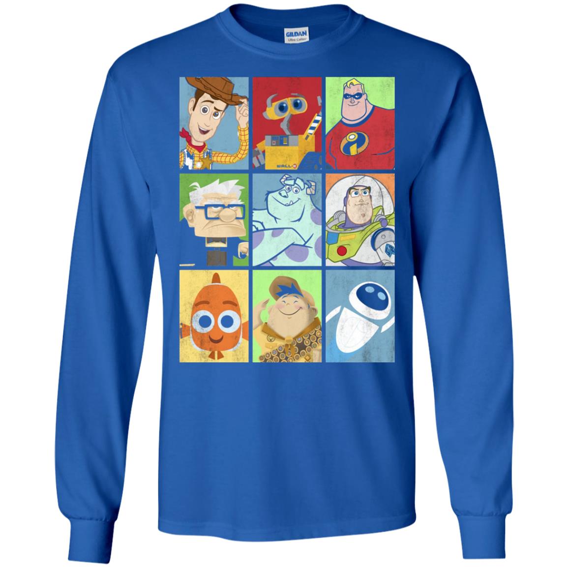 Epic Boxed Up Line Up Character Graphic T-shirt Royal