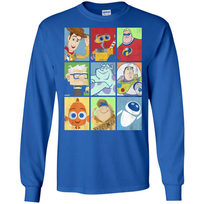 Epic Boxed Up Line Up Character Graphic T-shirt Royal