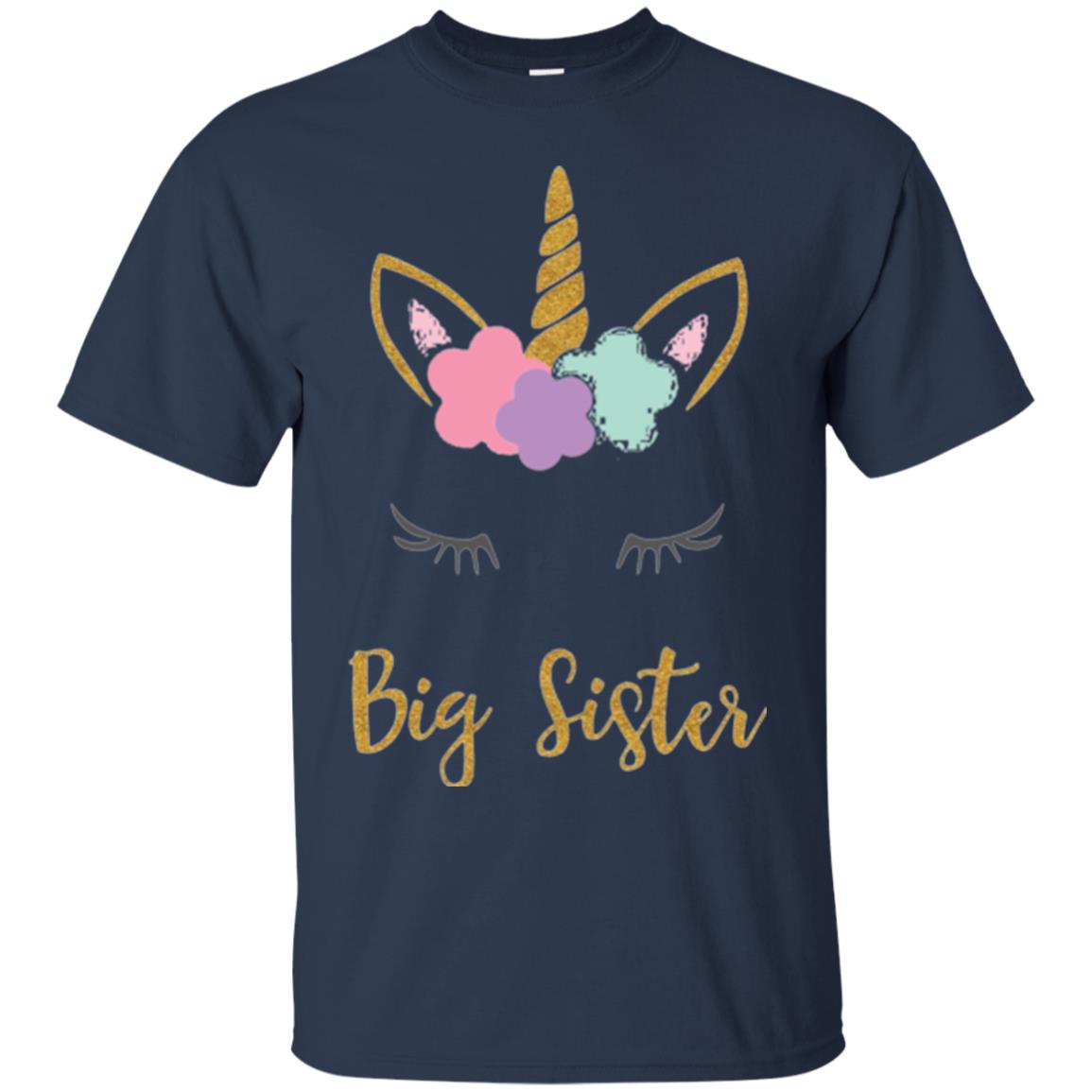 Family T-shirt Big Sister Navy