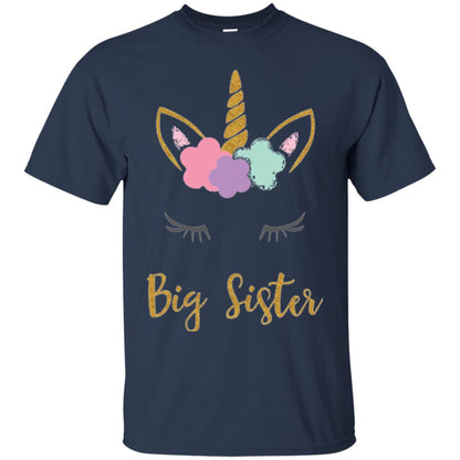 Family T-shirt Big Sister Navy