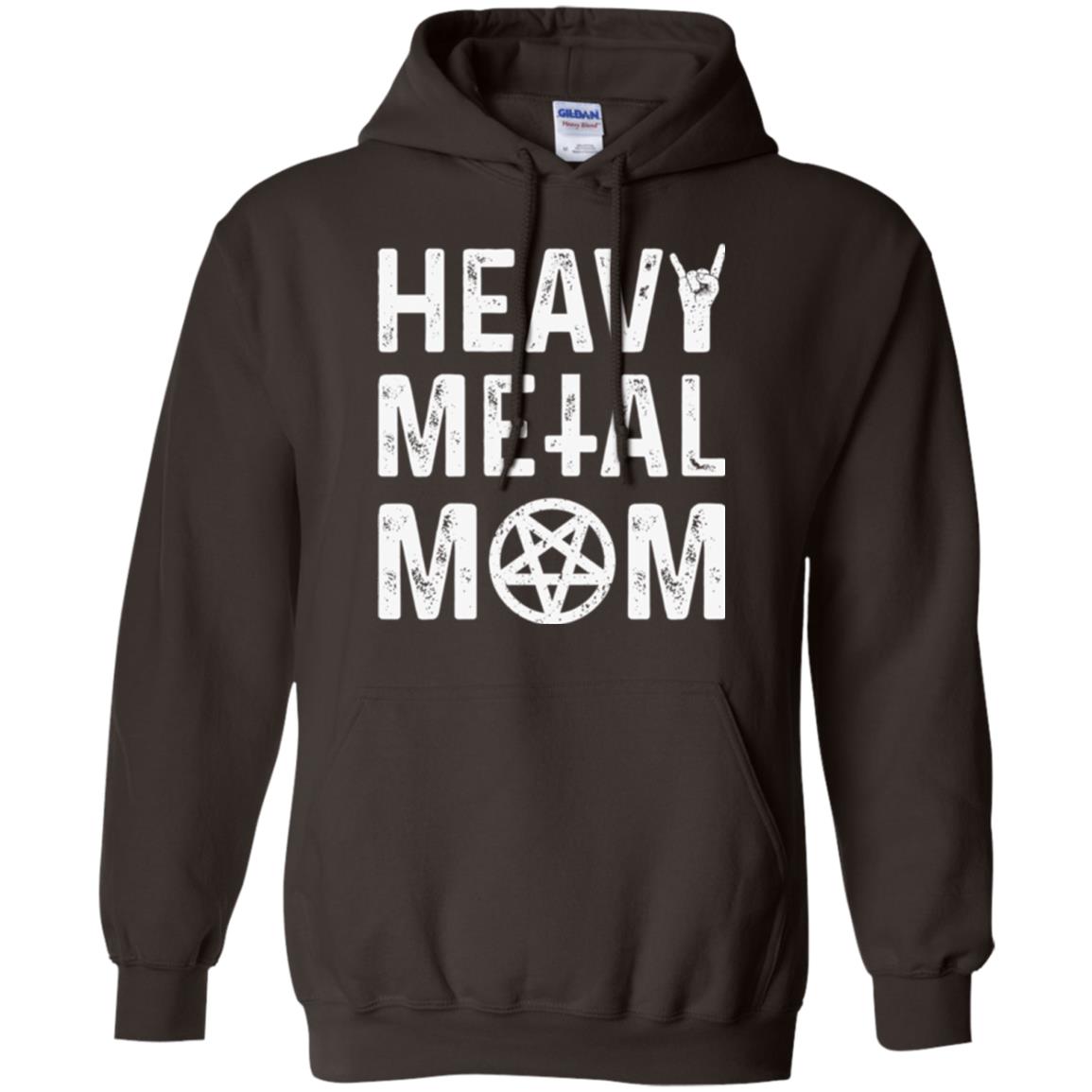 Heavy Metal Mom Vintage Band Music Concert Mother T-shirt Dark Chocolate