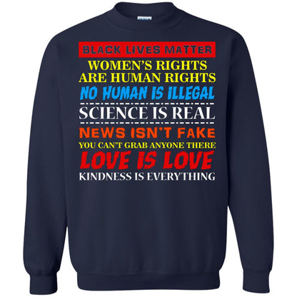 Black Lives Matter Womens Rights Are Human Rights Navy