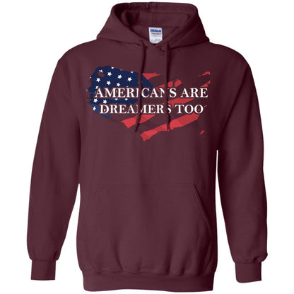 Americans Are Dreamers Too T-shirt Maroon