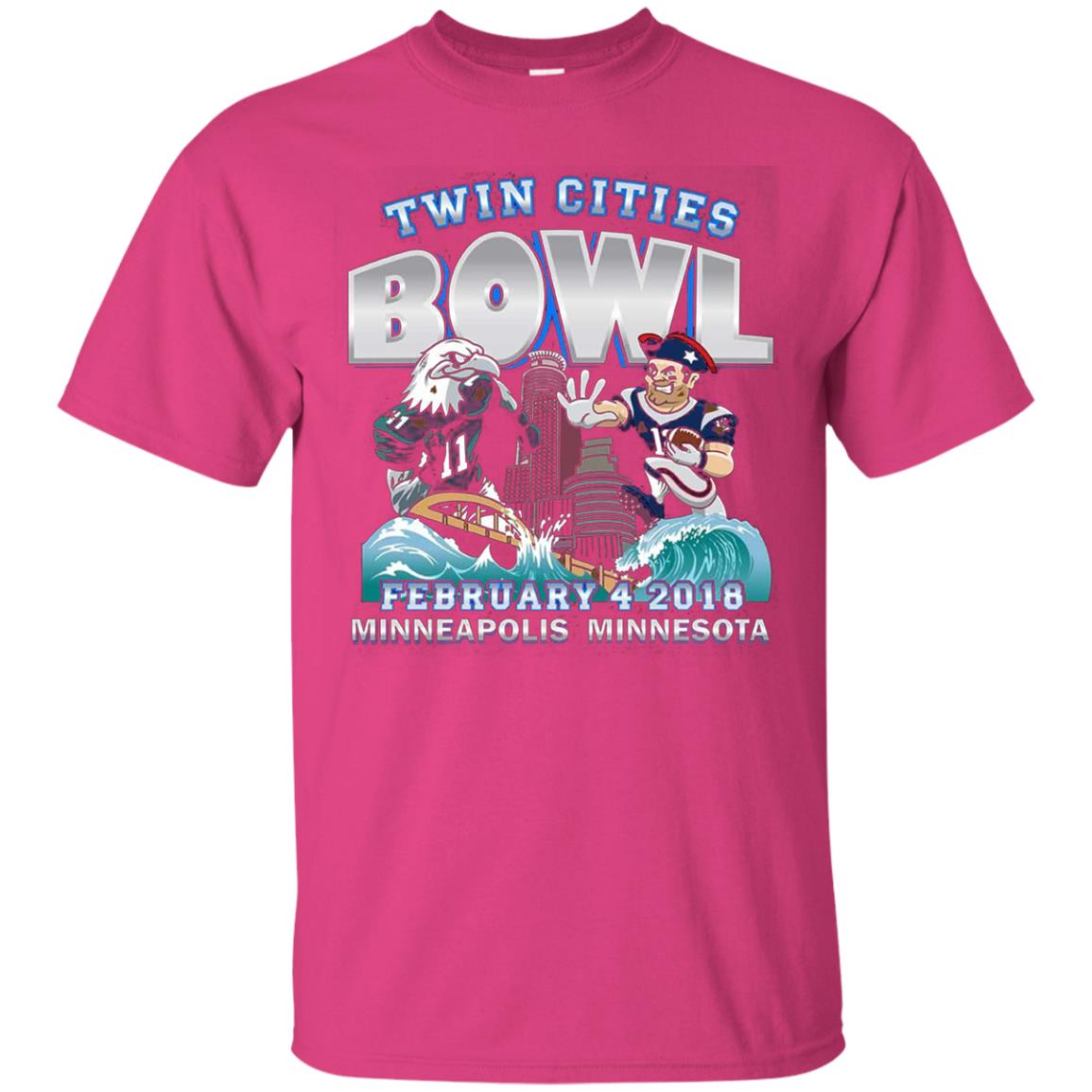 Football Lover T-shirt Twin Cities Bowl Heliconia