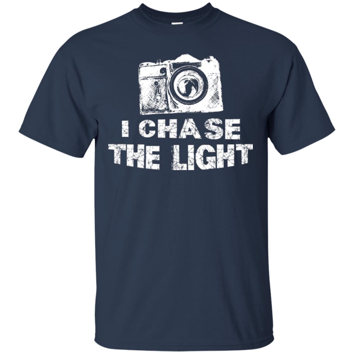 Photographer T-shirt I Chase The Light Navy