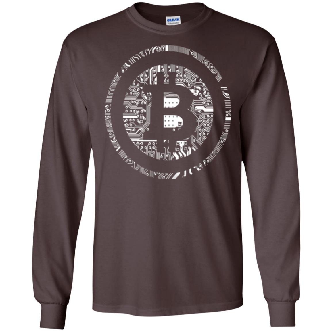 Crypto Currency Traders Bitcoin T-shirt Dark Chocolate