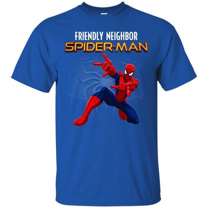 Friendly Neighbor Spider Man Movie Fan T-shirt Royal
