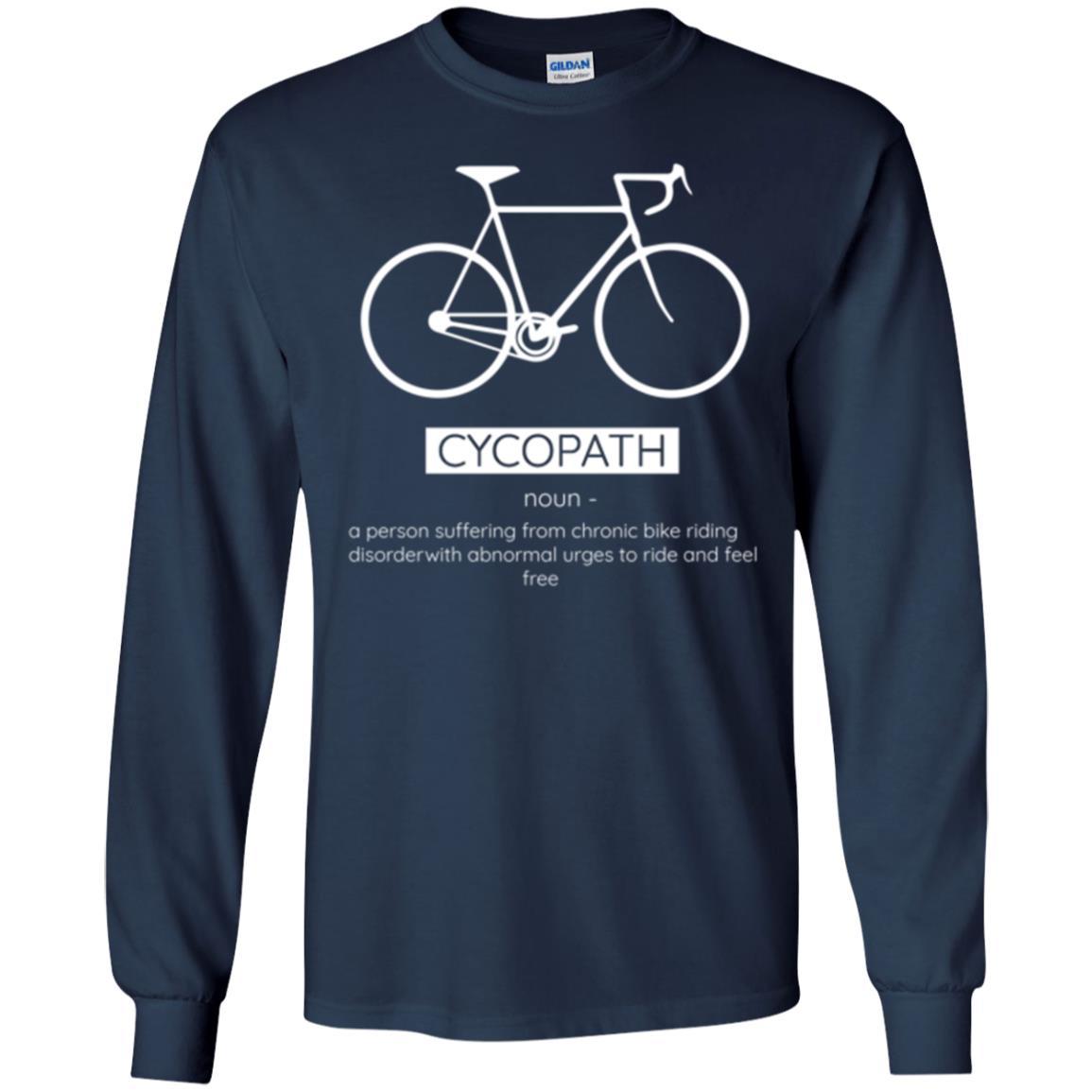 Biker T-shirt Cycopath Definition T-shirt Navy
