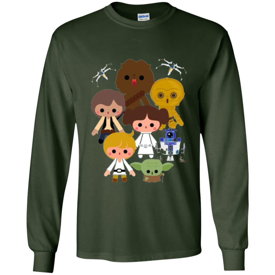 Film T-shirt Cute Kawaii Style Heroes Graphic Forest Green