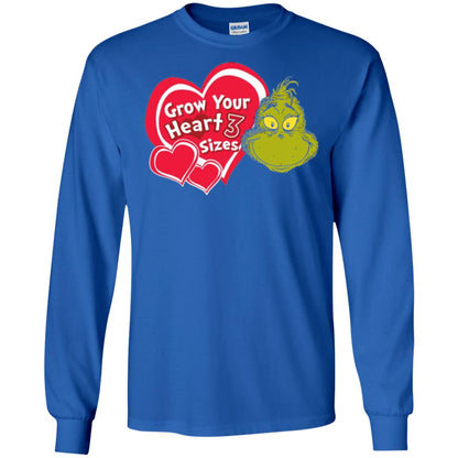Dr. Seuss Grinch T-shirt Grow Your Heart 3 Sizes Royal