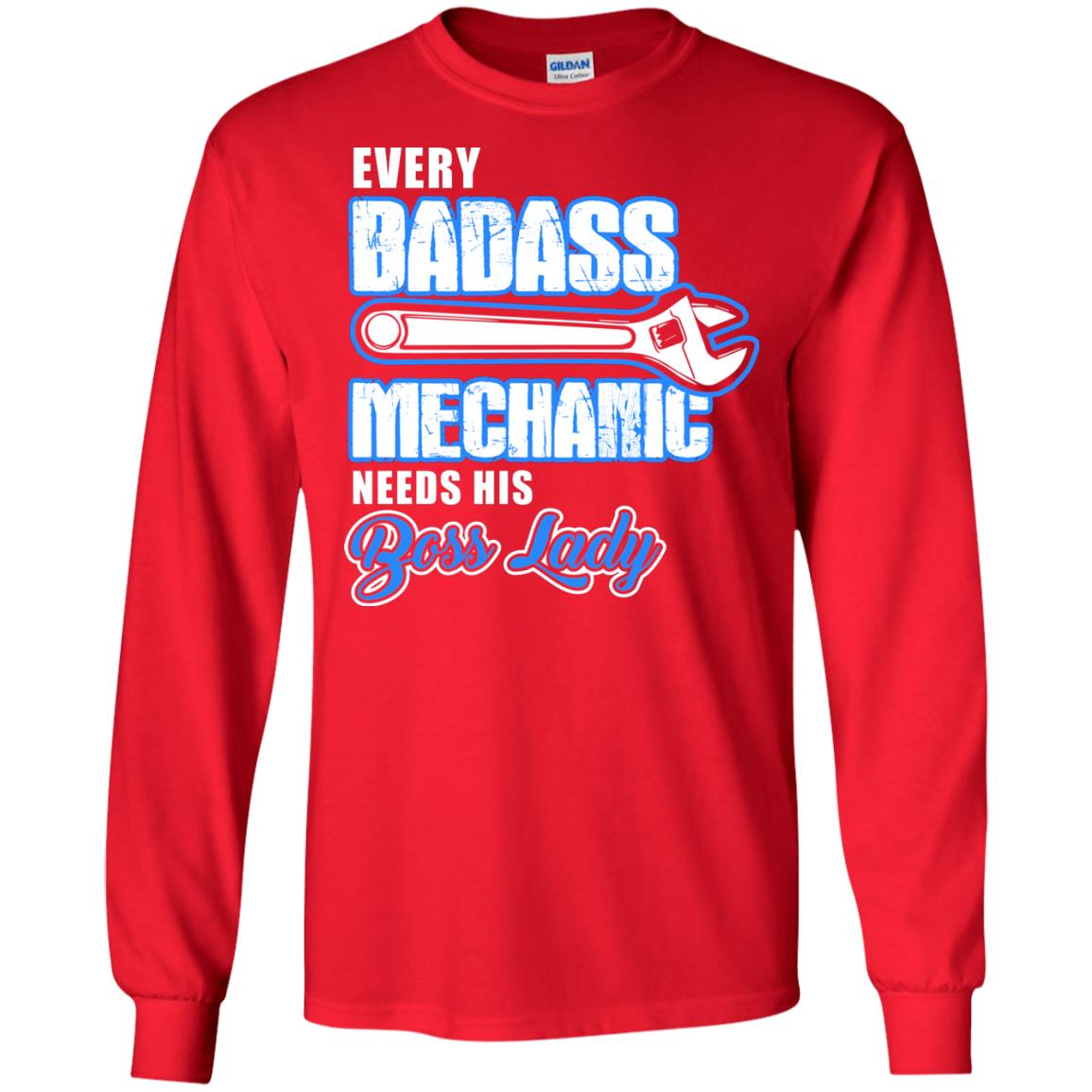 Every Badass Mechanic Needs His Boss Lady Shirt Red