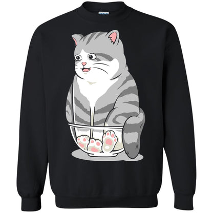 Cat Smile Cat Lover T-shirt Black