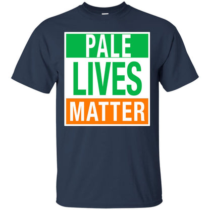 Saint Patrick_s Day T-shirt Pale Lives Matter Navy