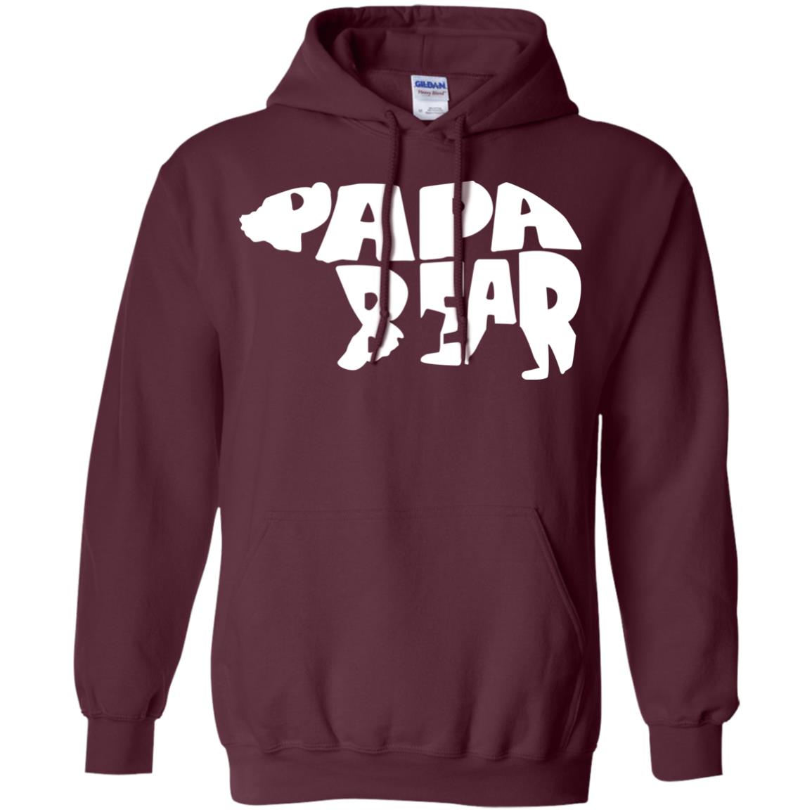 Bear Papa Shirt Maroon