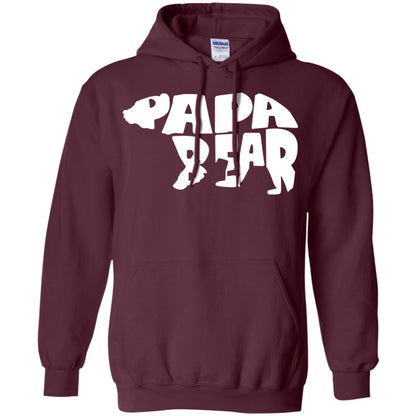 Bear Papa Shirt Maroon