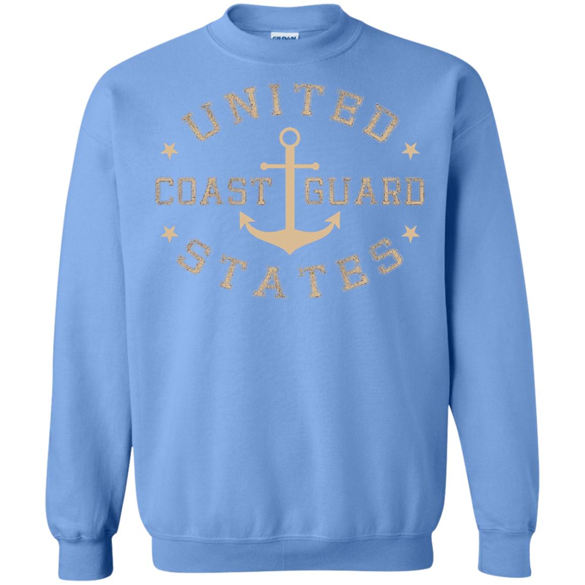 Coast Guard Birthday United States Anchor T-shirt Carolina Blue