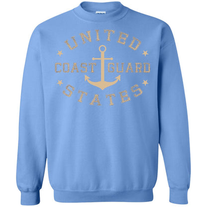 Coast Guard Birthday United States Anchor T-shirt Carolina Blue