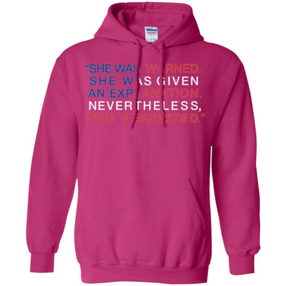 Human_s Right T-shirt She Was Warned Nevertheless She Persisted Heliconia