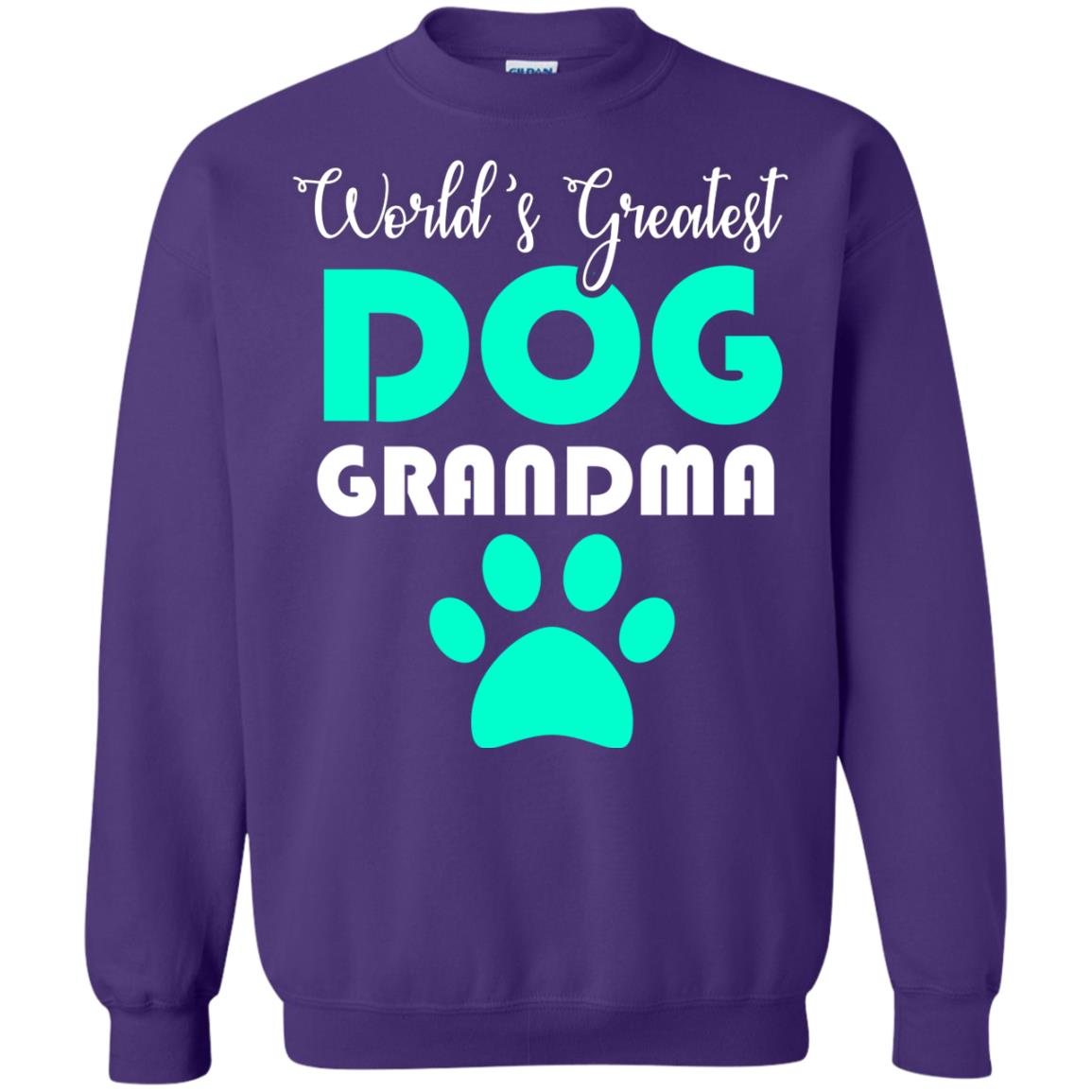 World_s Greatest Dog Grandma Cool Shirt For Mama Love Dogs Purple