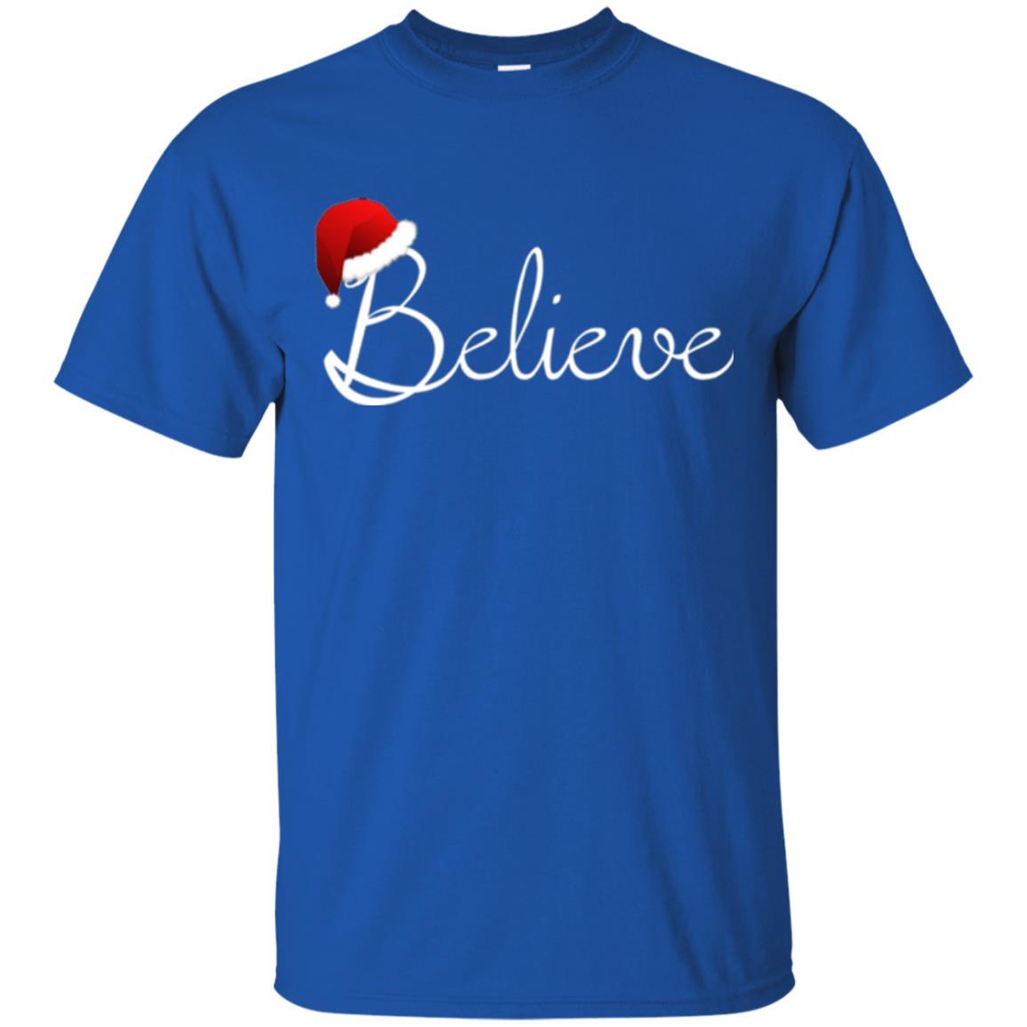 Believe Christmas Shirt - Best Santa Christmas T-shirt Royal