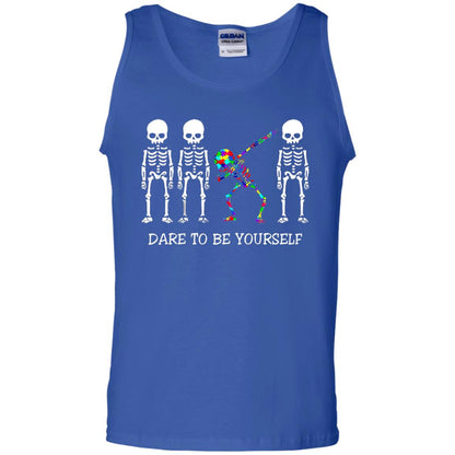 Dare To Be Yourself Autism Awareness T-shirt Royal