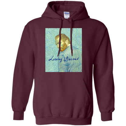 Movie Poster T-shirt Loving Vincent Maroon