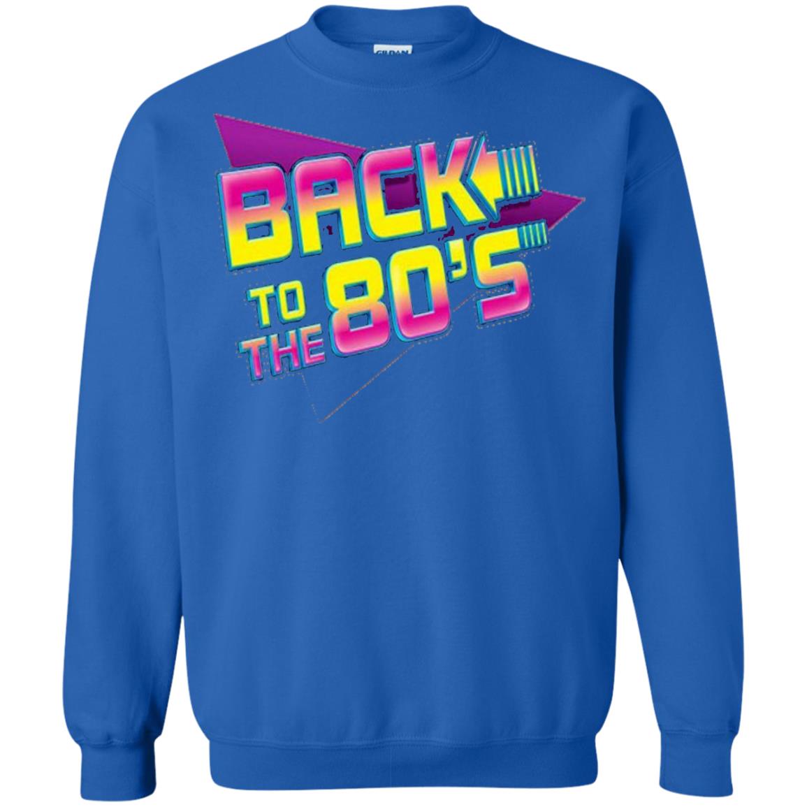 Back To The 80s Graphic Retro Novelty T-shirt Royal