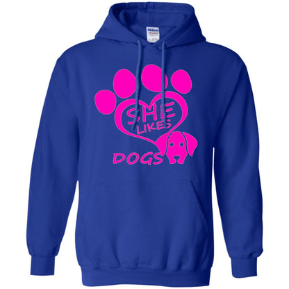 Dog Lovers Shirt She Likes Dogs Royal