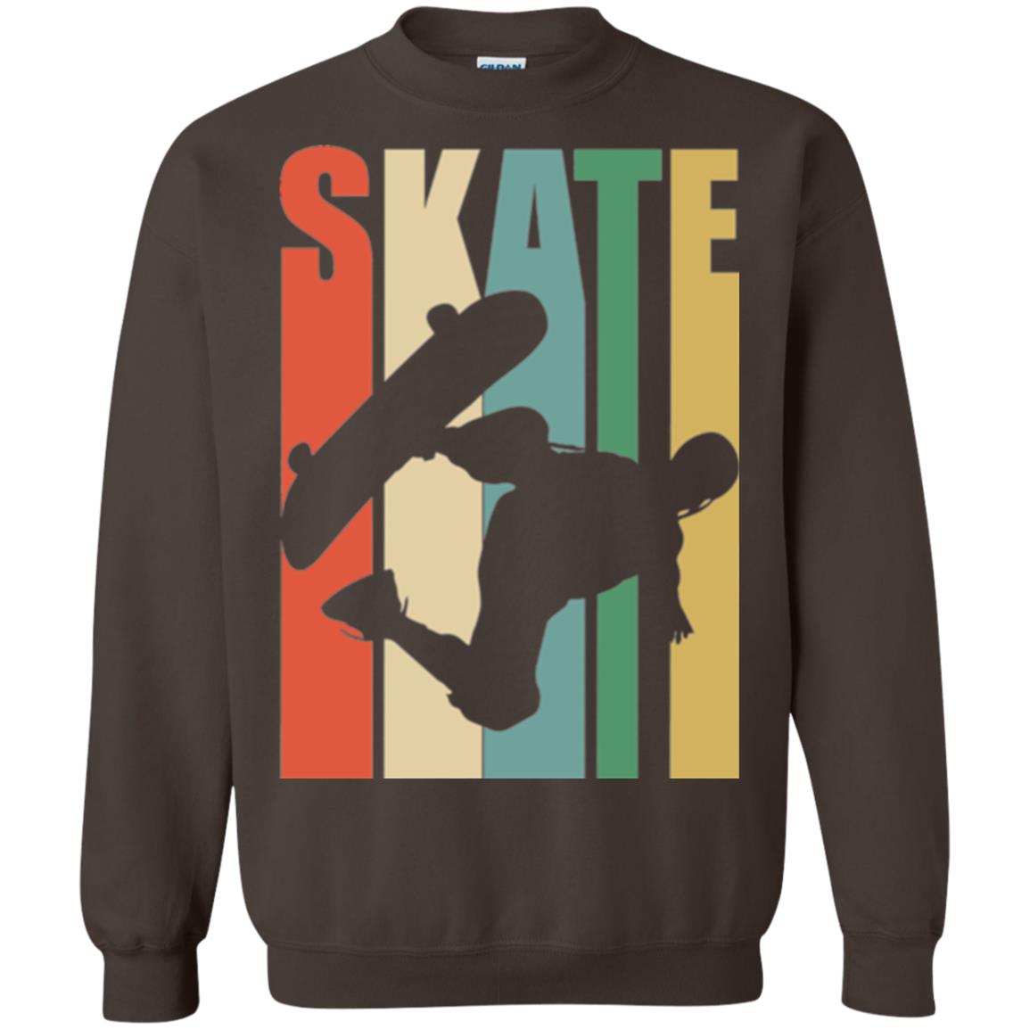 Skateboarder T-shirt Retro Vintage Dark Chocolate