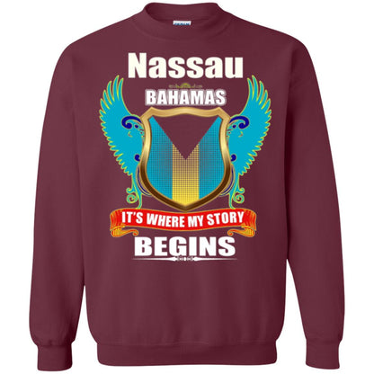 Bahamian T-shirt Nassau Bahamas T-shirt Maroon