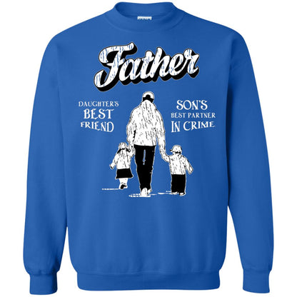Father Is Daugther's Best Friend Son's Best Partner In Crime Shirt Royal