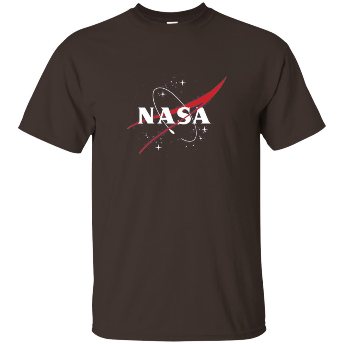 Nasa Full Blue Logo Graphic T-Shirt Dark Chocolate
