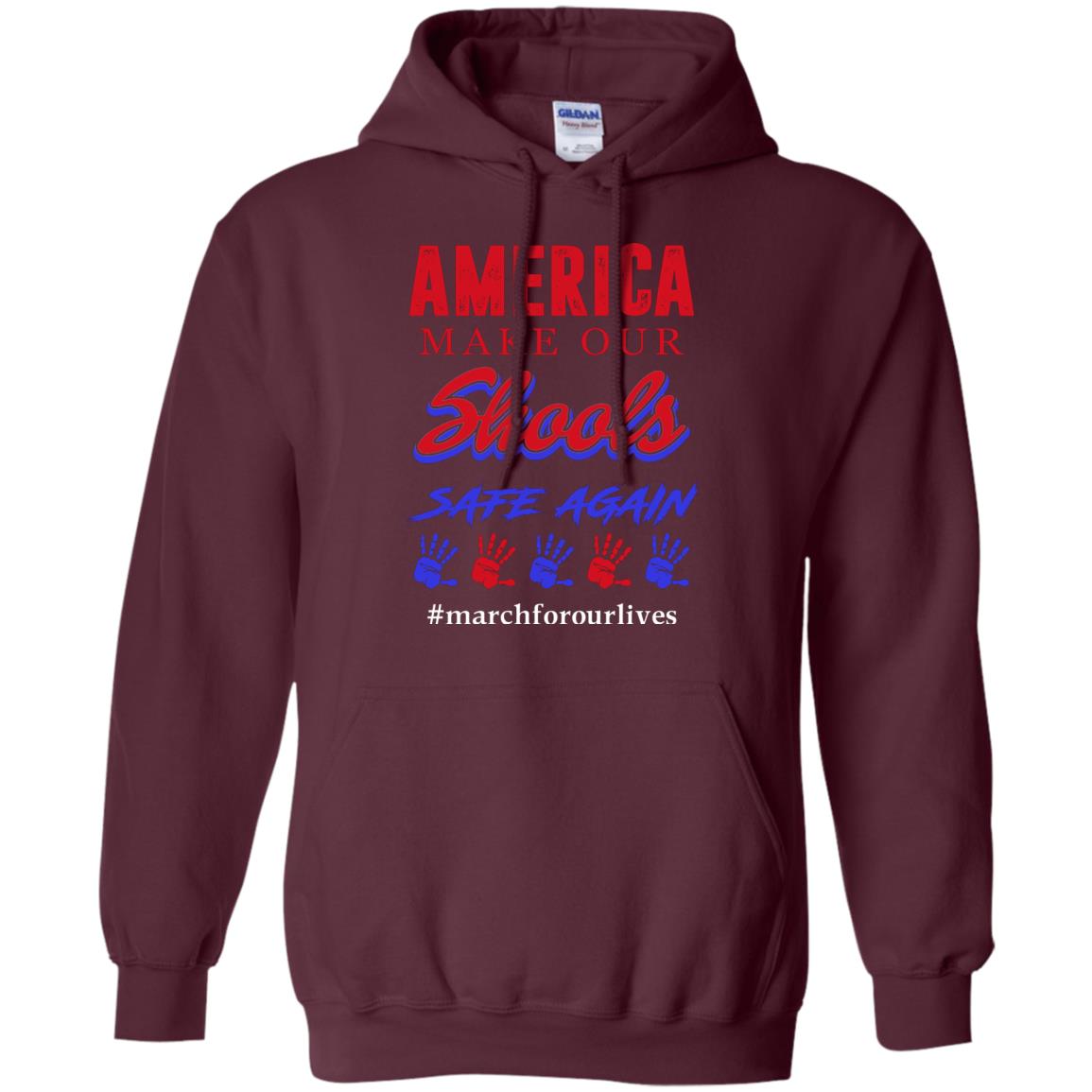 America Make Our Schools Safe Again Maroon